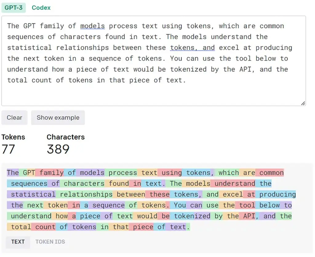 Tokenization process in a large language model (LLM))